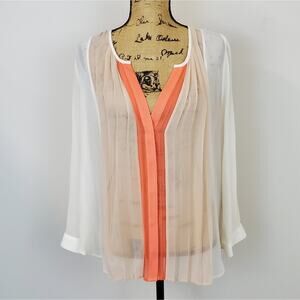 Joie silk blouse sz L